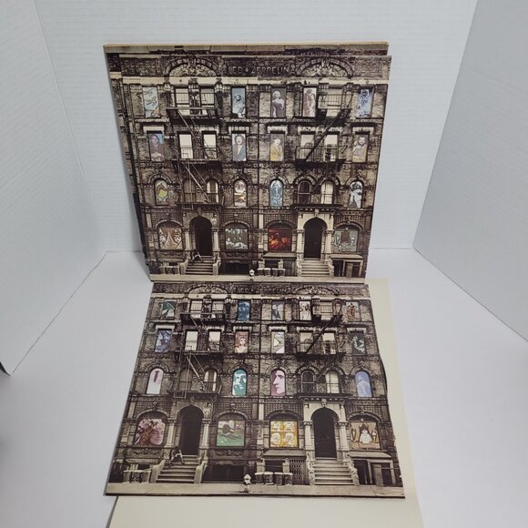 Led Zeppelin ‎Physical Graffiti 1975 Pressing Swan Song 2LP Vinyl Records VG - Picture 4 of 10